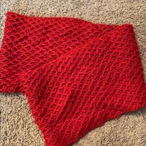 Infinity cable knit scarf red old navy